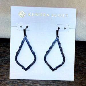Kendra Scott Sophia Earrings -Navy Gunmetal